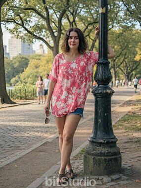 Juicy Couture Flowerfield Tie Front Top NWT